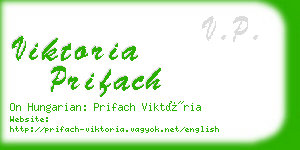 viktoria prifach business card